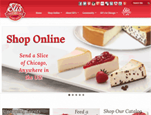 Tablet Screenshot of elicheesecake.com